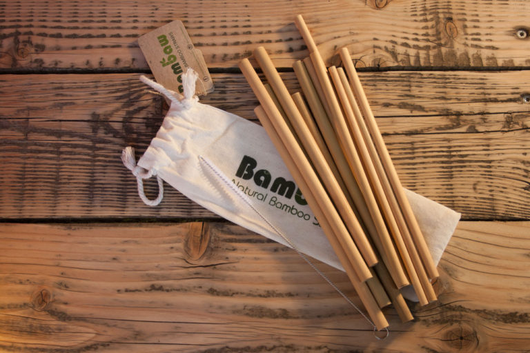 Bambus Trinkhalm von Bambaw ausgepackt